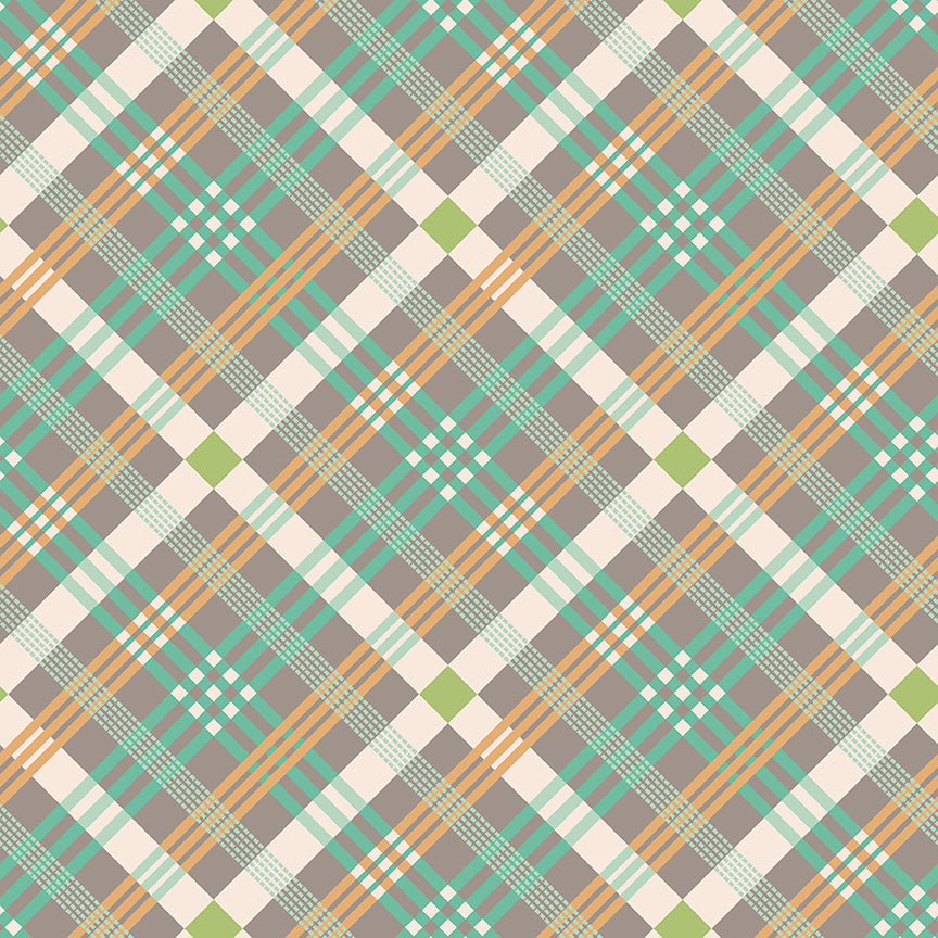 Farmer's Daughter 107/108" Wide Back Plaid Rustic Sold in 1/2 Yard increments