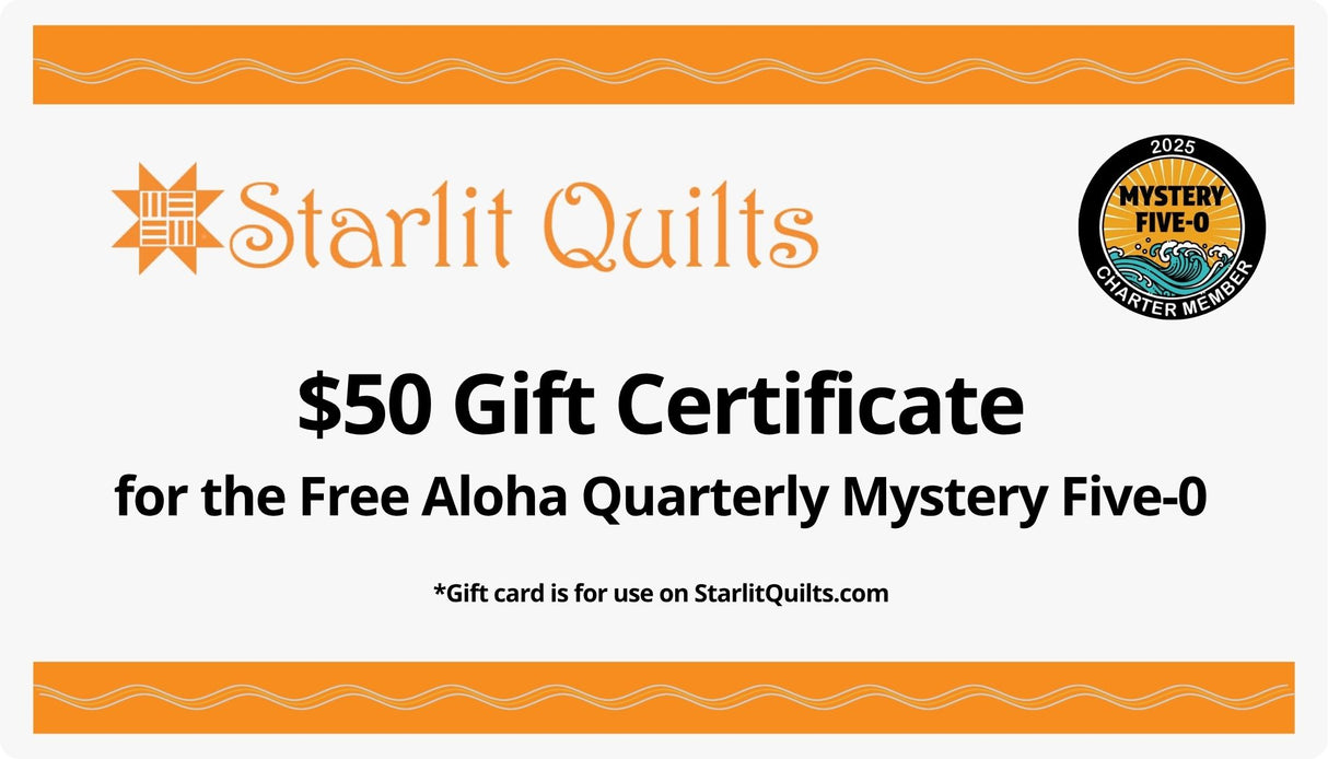 M50 Gift Card - Starlit Quilts
