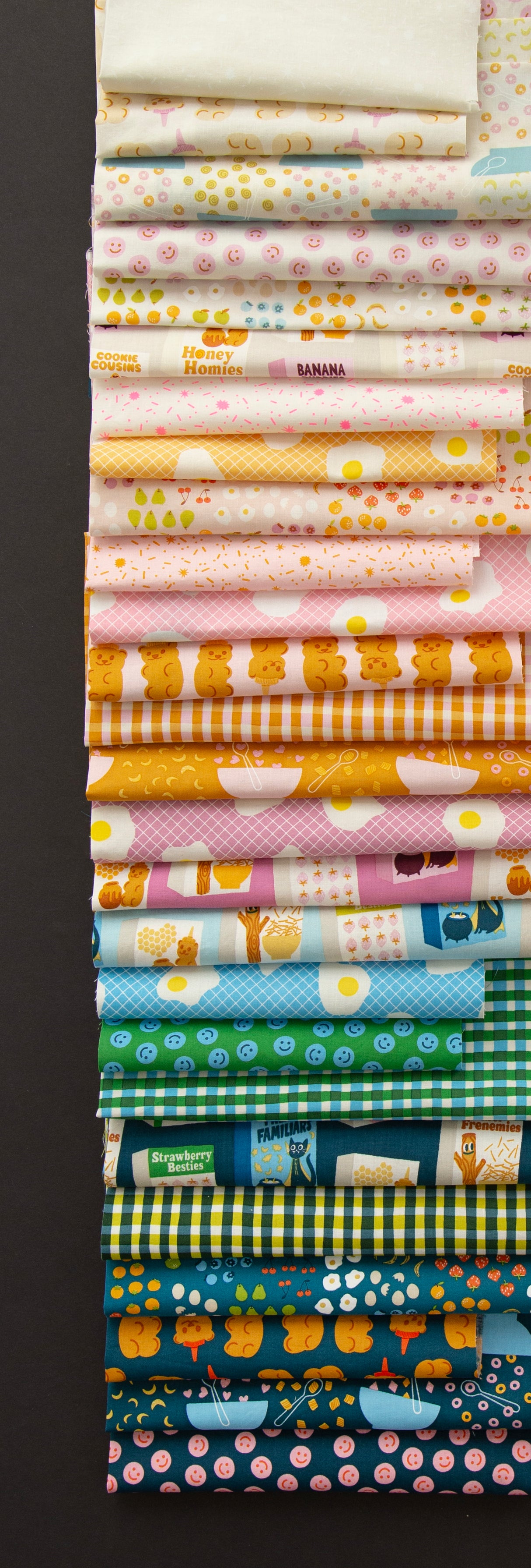 Egg and Friends Fat Eighth Bundle includes 26 Fat Eighths Cut and Packaged by Starlit Quilts by Sarah Watts for Ruby Star Society of Moda Fabrics