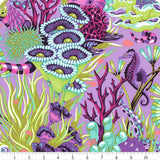 Floral Reef What You Sew Marine Yardage PWTP264.marine Sold in 1/2 yard increments