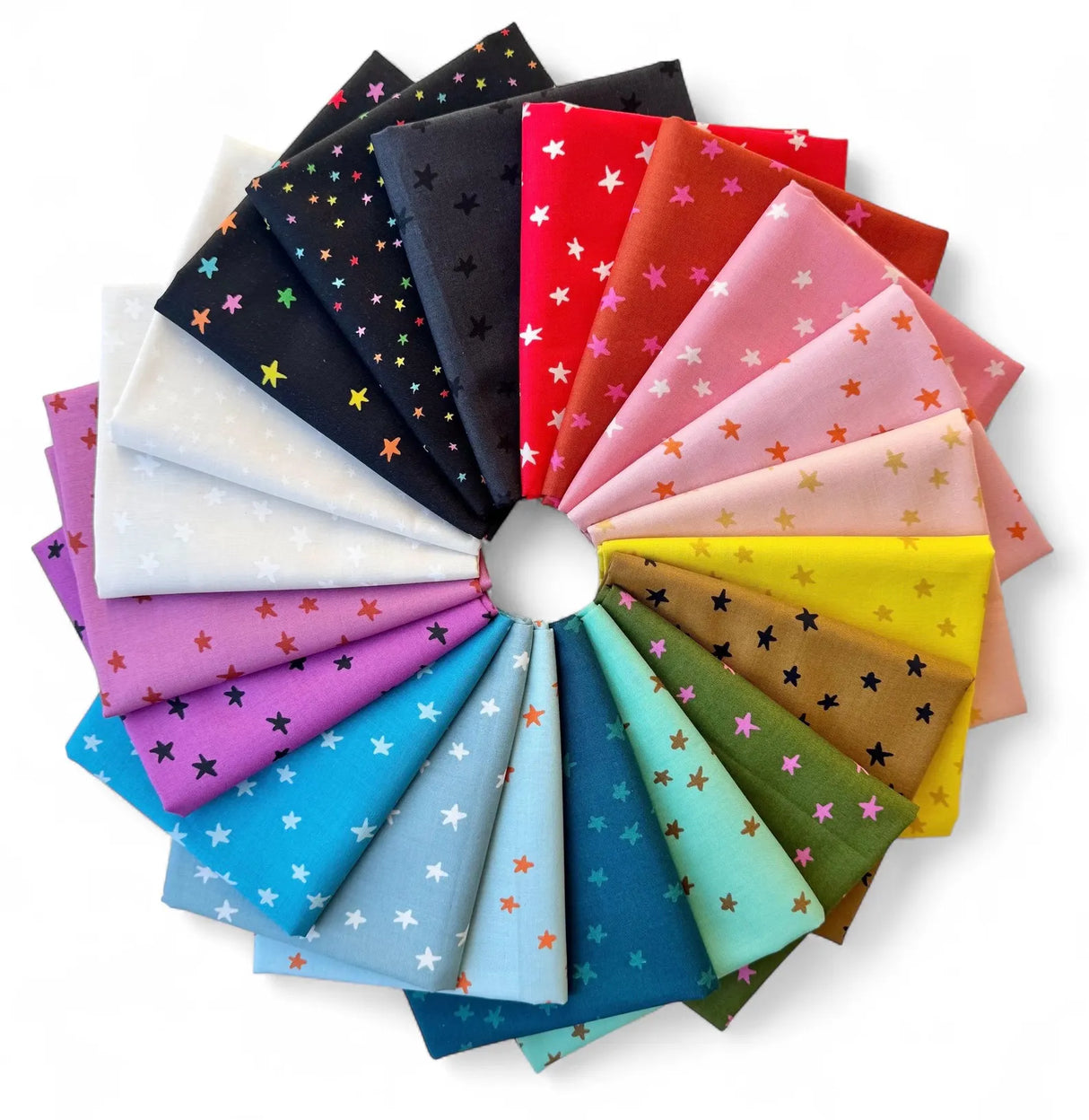 Starry 2025 Release Fat Quarter Bundle includes all 20 Prints by Alexa Abegg For Ruby Star Society - Custom Cut by Starlit Quilts