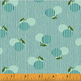 Dixie Aqua Flower Dot Yardage SKU# 41863-3 Dixie by Cluck Cluck Sew for Windham Fabrics