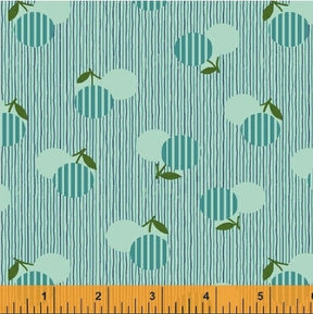 Dixie Aqua Flower Dot Yardage SKU# 41863-3 Dixie by Cluck Cluck Sew for Windham Fabrics