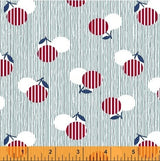 Dixie White Flower Dot Yardage SKU# 41863-2 Dixie by Cluck Cluck Sew for Windham Fabrics Sold in 1/2 Yard Increments