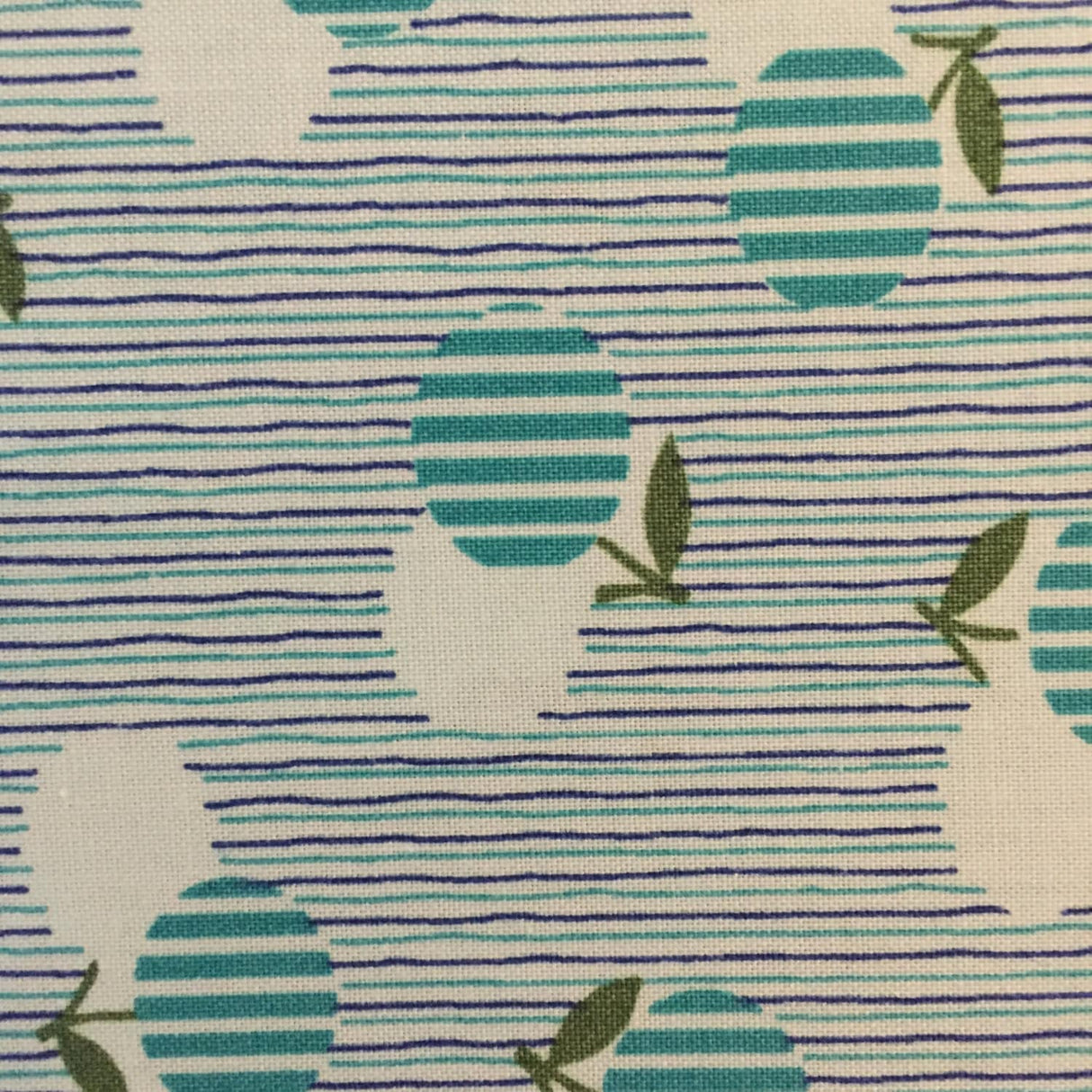Dixie Aqua Flower Dot Yardage SKU# 41863-3 Dixie by Cluck Cluck Sew for Windham Fabrics