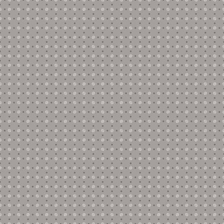 Bee Basics Polka Dots Gray Yardage - C6405-GRAY by Lori Holt of A Bee in My Bonnet for Riley Blake Designs Sold in 1/2 yard increments