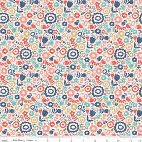 Heart and Soul - C6701-Blush Heart Floral Blush by Deena Rutter for Riley Blake Designs