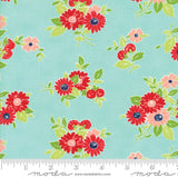 The Good Life Aqua Yardage SKU# 55151-12 The Good Life by Bonnie & Camille for Moda Fabrics Sold in 1/2 yard increments