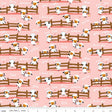 Harmony Farm Harmony Sheep Dream Pink SKU# C6691-Pink by Shawn Wallace for Riley Blake Sold in 1/2 Yard Increments