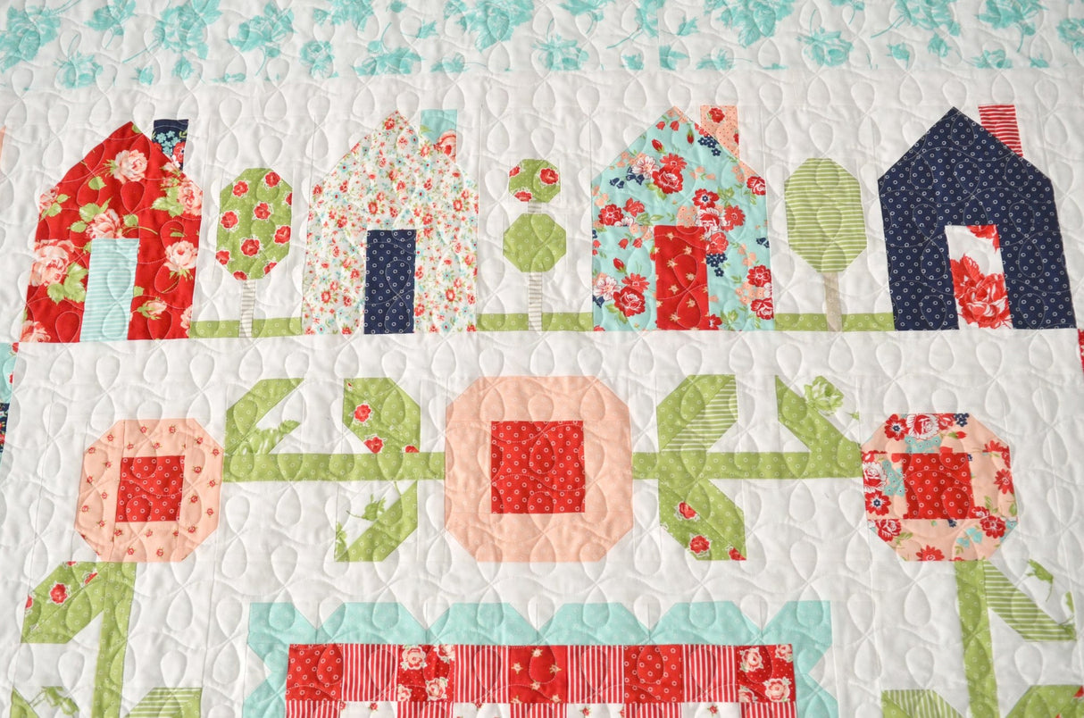 Springville Quilt Pattern tbl222 Quilt Size - 75” x 75” Printed Pattern ONLY