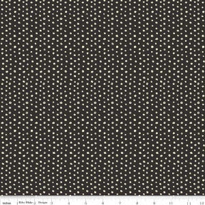 Cats Bats and Jacks, white Dots on Black Yardage SKU: GC8056-BLACK by My Mind's Eye for Riley Blake Designs Sold in 1/2 Yard Increments
