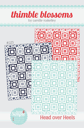 Head over Heels pattern TBL223 69” x 81” quilt Printed Pattern Only