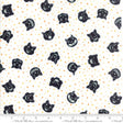 Dot Dot Boo! Dotty Cat White - Black 22330-14 by Me & My Sisters Designs for Moda Fabrics Sold in 1/2 Yard Increments