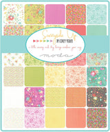 Sunnyside Up Meadow Coral Yardage SKU# 29054-15 by Corey Yoder Sold in 1/2 yard increments
