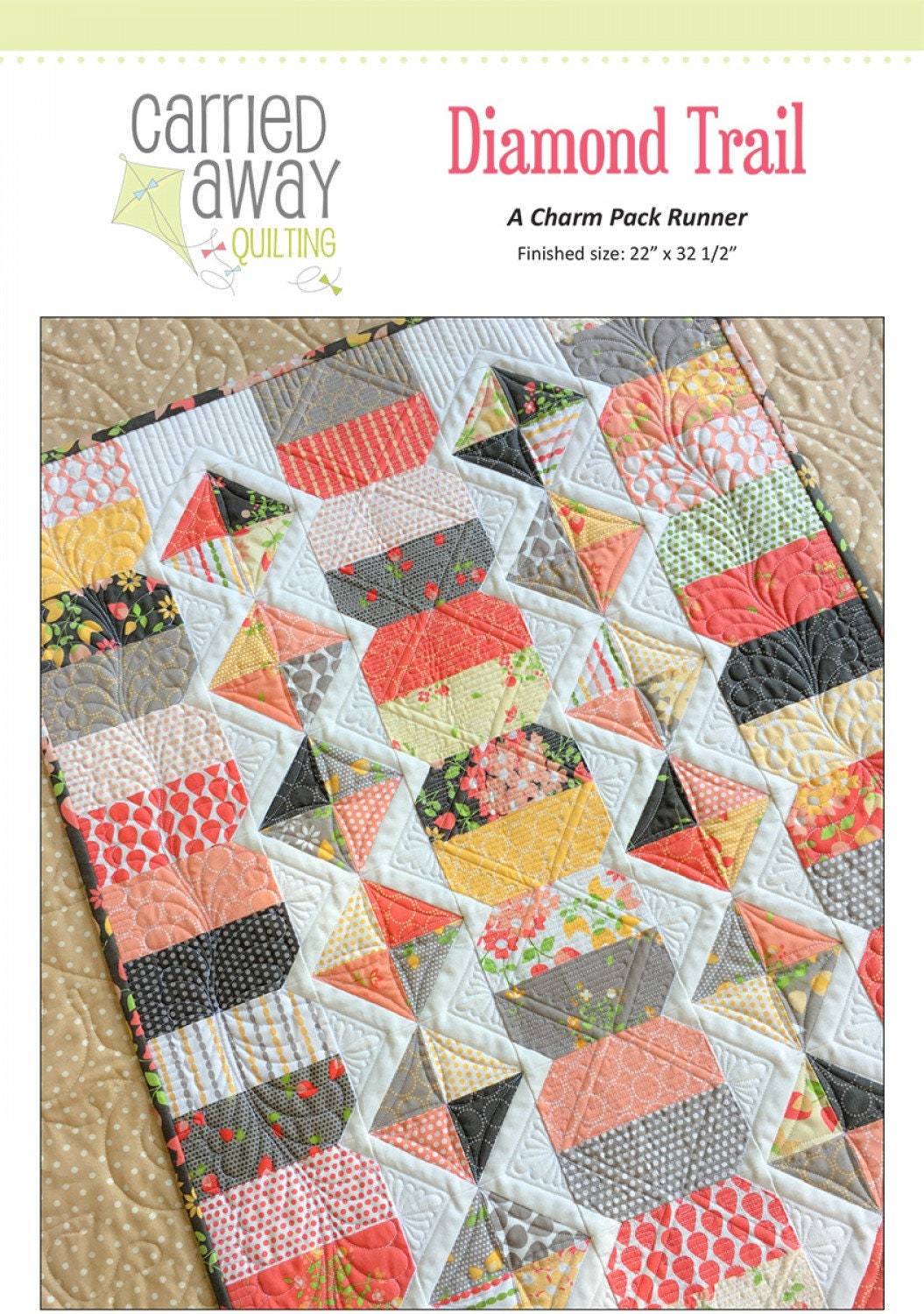 Diamond Trail Quilt Pattern by Carried Away Quilting CAQ-014