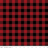 Christmas Delivery Plaid Red Yardageby Carta Bella Paper Co C7336-Red Sold in 1/2 yard increments cut continuously