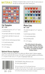 The Kittens Quilt pattern By Elizabeth Hartman Paper Pattern EH019
