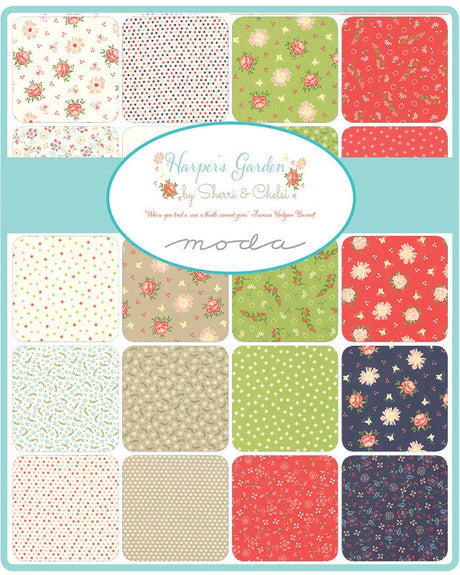 Harper's Garden Tonal Ivory Criss Cross Yardage SKU# 37576-14 by Sherri and Chelsi for Moda Fabrics Sold in 1/2 Yard Increments