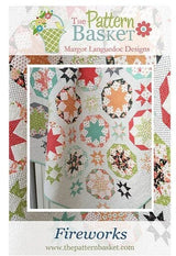 Fireworks Quilt Pattern by The Pattern Basket, Margot Designs Paper Pattern ONLY 61 x 73