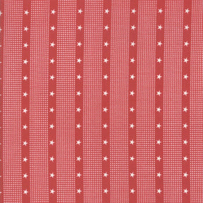 Mackinac Island Striped Star Red Yardage 14898-20 by Minick and Simpson for Moda Fabrics sold in 1/2 yard increments