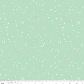 Blossoms in Sweet Mint Yardage by Riley Blake Designs C715-sweetmint