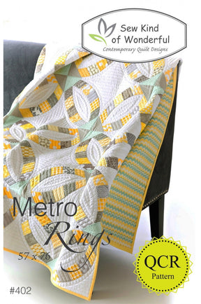 Metro Rings by Sew Kind of Wonderful sewing pattern SKW402 57in x 76in