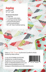 Heydey Printed Pattern ONLY, From Thimble Blossoms By Roskelley, Camille TBL228