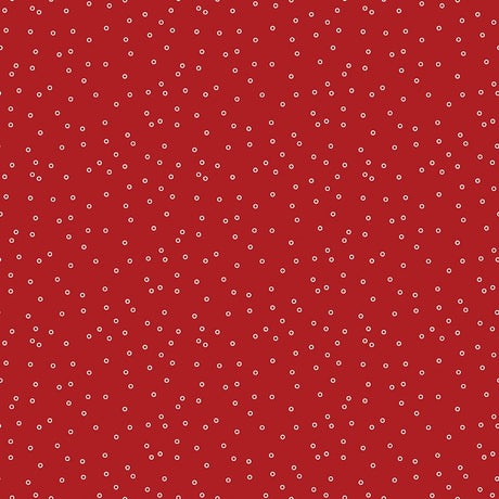 Prim Circles Barn Red C9693-BARNRED Sold in 1/2 yard increments continuously