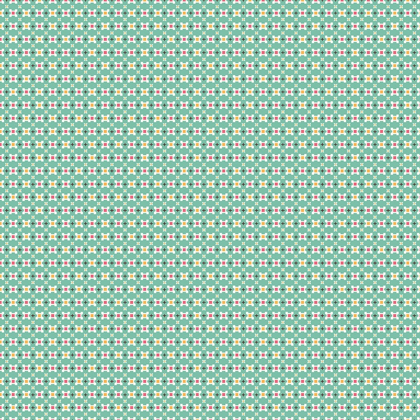 Prim Calico Sea Glass Yardage C9692-SEAGLASS Sold in 1/2 yard increments continuously