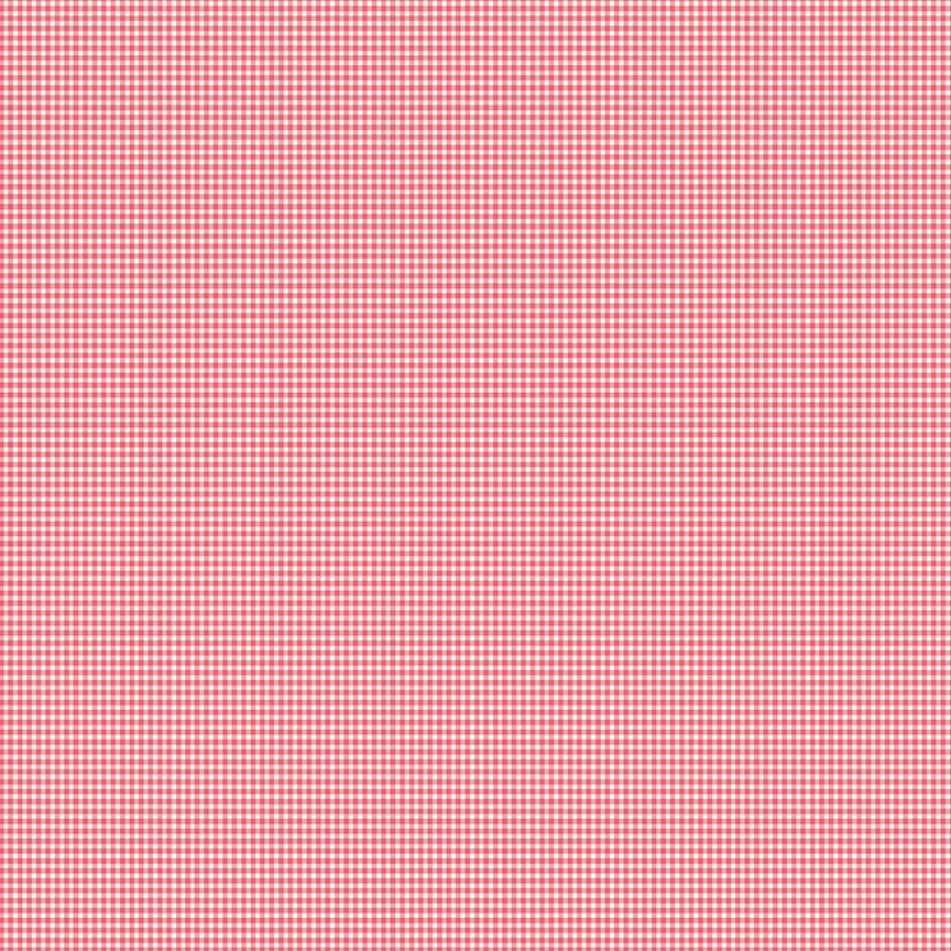Prim Gingham Tea Rose Yardage C9698-TEAROSE Sold in 1/2 yard increments continuously