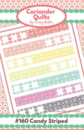 Candy Striped Quilt Pattern by Coriander Quilts CQ160P
