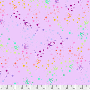New True Colors Fairy Dust - Lavender Yardage PWTP133.LAVENDER by Tula Pink for Free Spirit Fabrics Sold in 1/2 yard increments