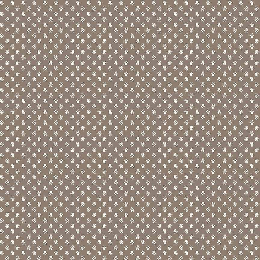 Prim Posy Pebble Yardage C9702-PEBBLE Sold in 1/2 yard increments continuously
