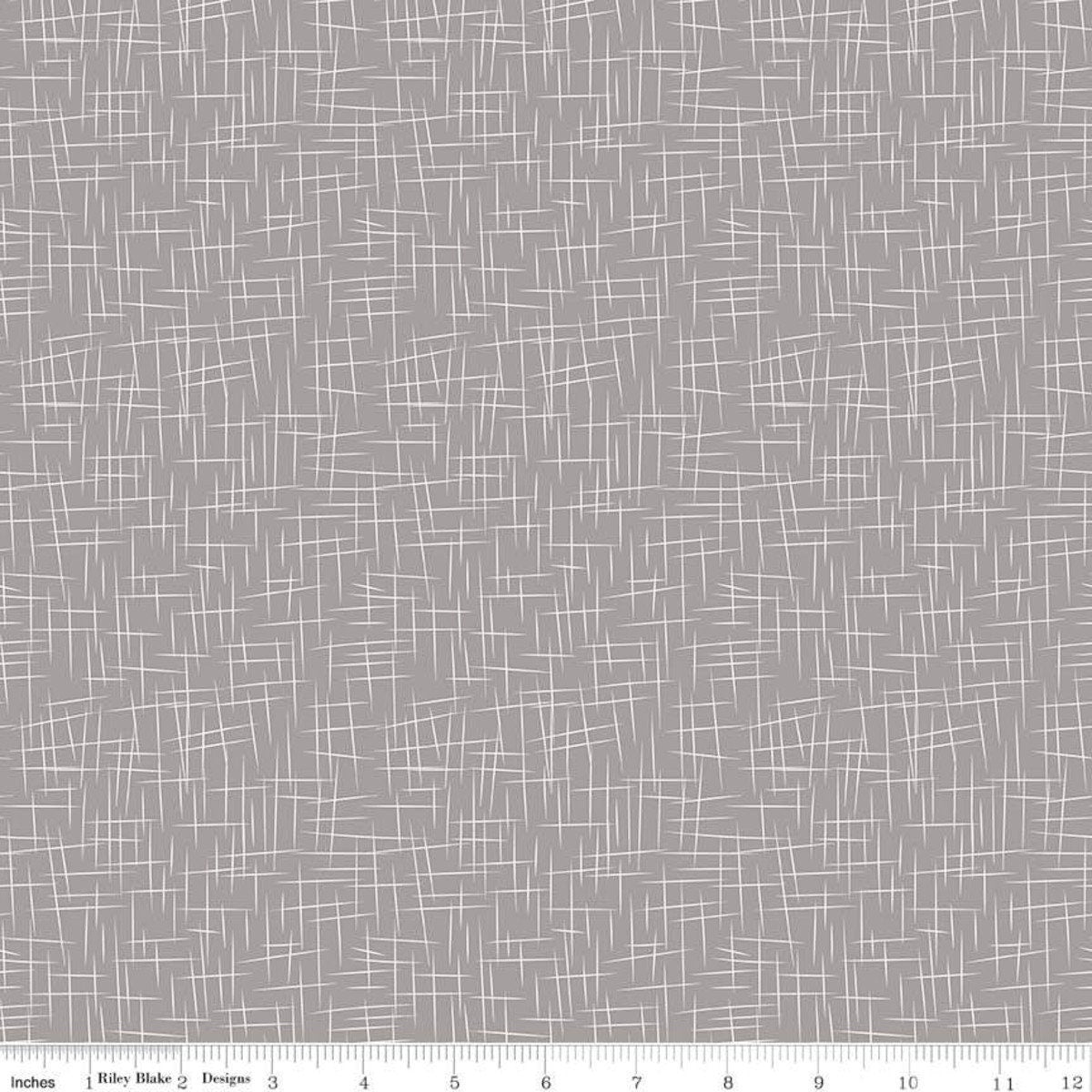 Large Hashtag Gray Yardage by Riley Blake Designs - C115 gray sold in 1/2 yard increments cut continuously