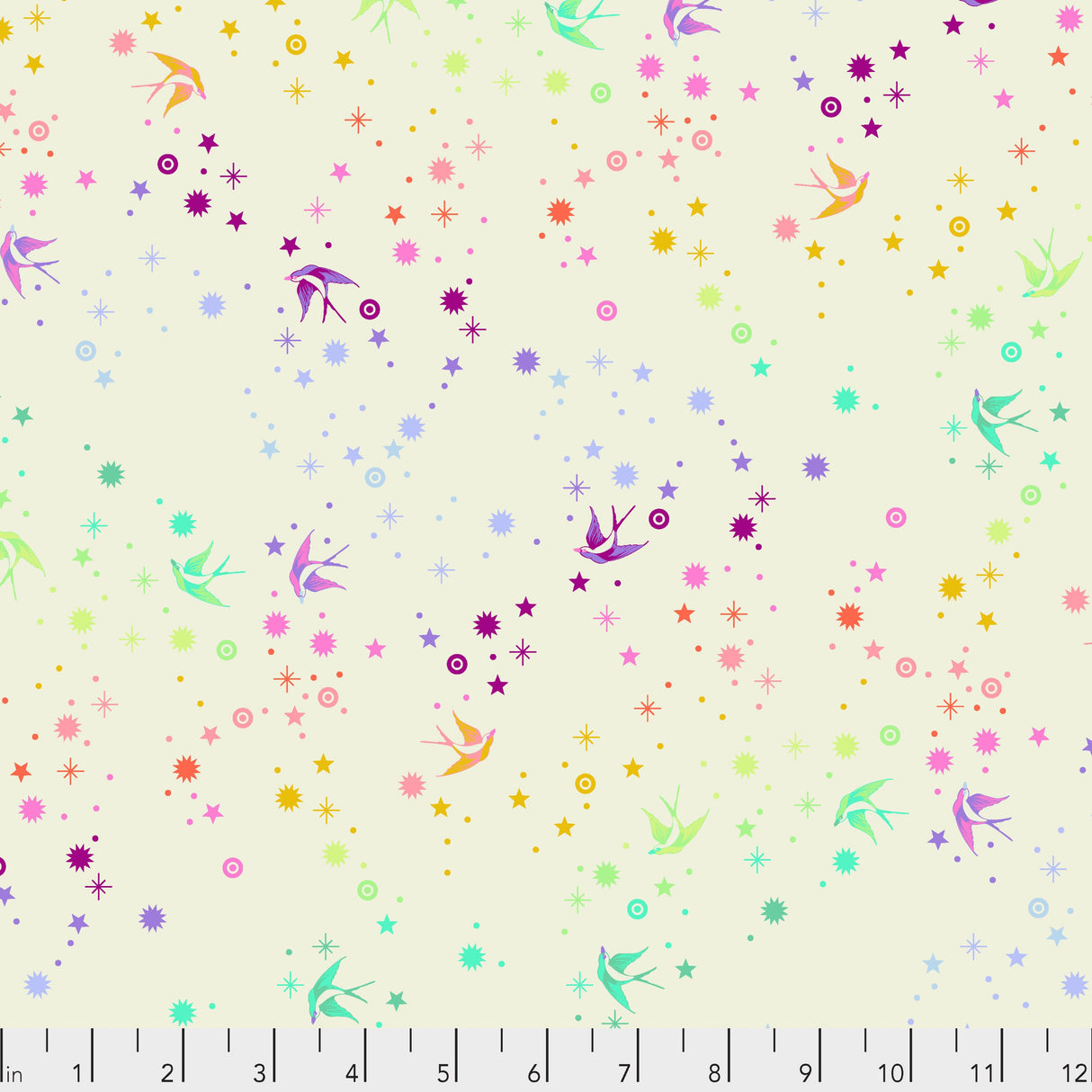 New True Colors Fairy Dust - Cotton Candy Yardage PWTP133.COTTONCANDY by Tula Pink for Free Spirit Fabrics