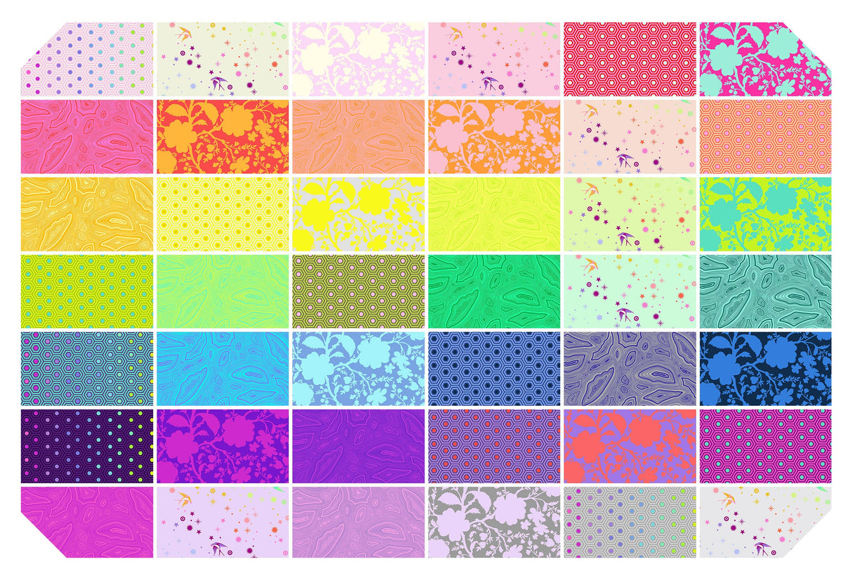 New True Colors Fairy Dust - Lavender Yardage PWTP133.LAVENDER by Tula Pink for Free Spirit Fabrics Sold in 1/2 yard increments