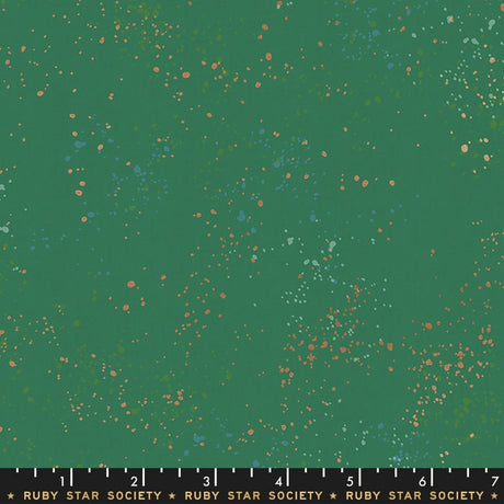 Speckled Metallic Emerald Green by Rashida Coleman Hale for Ruby Star Society RS5027 74M Sold in 1/2 yard increments cuts