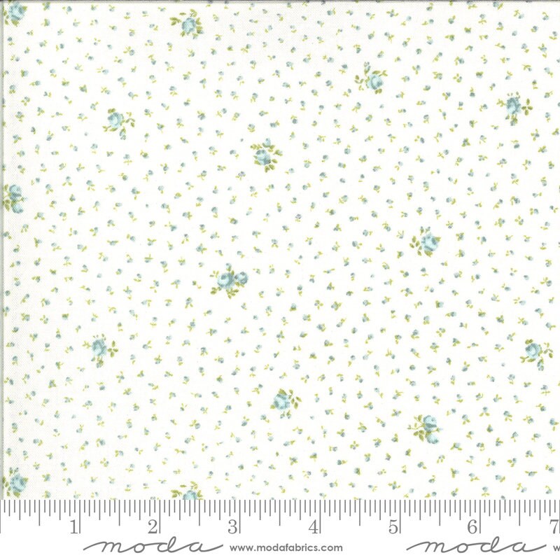 Dover Little Floral Sea Glass Yardage 18702-13 by Brenda Riddle of Acorn Quilts for Moda FabricsSold in half year increments