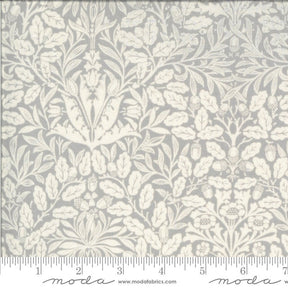 Dover Acorn Damask Grey Yardage 18701-13 by Brenda Riddle of Acorn Quilts for Moda Fabrics Sold in 1/2 yard increments cut continuously