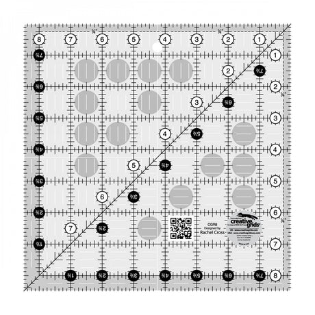 Creative Grids Quilt Ruler 8-1/2in Square CGR8 ***ships for free***