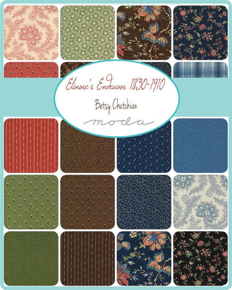 Elinores Endeavor Mini Charms 2.5" 31610MC by Betsy Chutchian for Moda Fabrics BIN 63