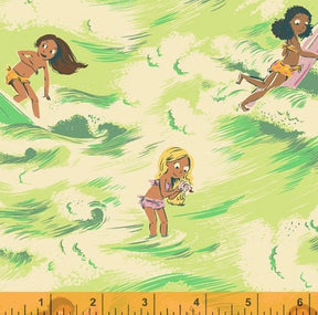 Malibu Heather Ross Sayulita Sea Breeze for Windham Fabrics 52145-3 Sold in 1/2 Yard Increments