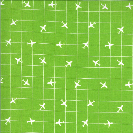 On the Go You're on the Radar Go Grass HALF YARD INCREMENTS 20726-14 by Stacy Iest Hsu for Moda Fabrics