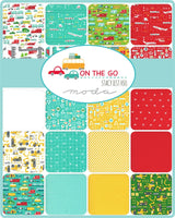 On the Go You're on the Radar Go Grass HALF YARD INCREMENTS 20726-14 by Stacy Iest Hsu for Moda Fabrics