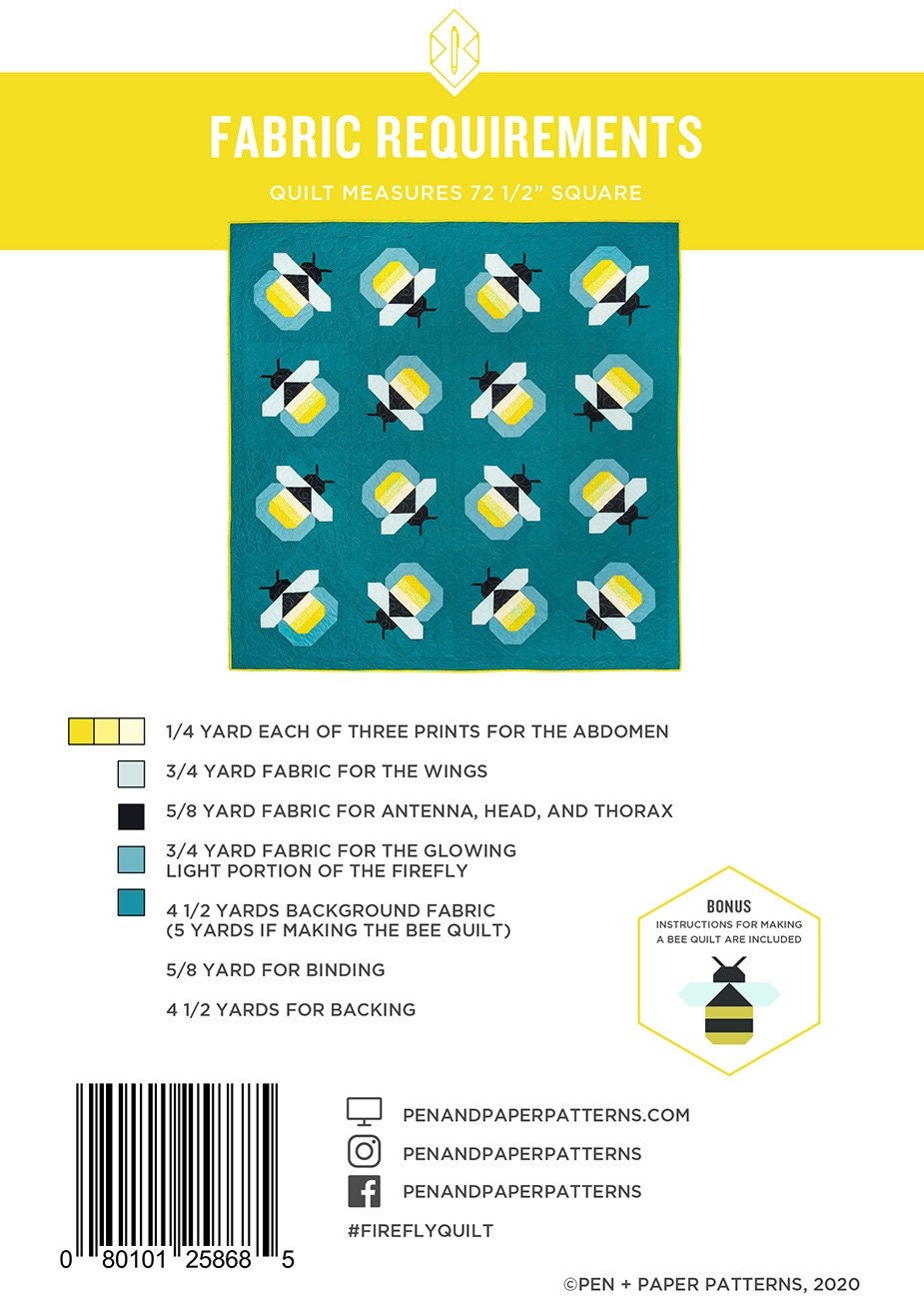 Firefly Quilt - PAP108 From Pen & Paper Patterns By Lindsey Neill