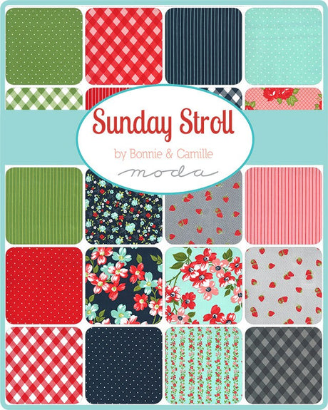 Sunday Stroll Jelly Roll by Bonnie and Camille for Moda Fabrics 55220JR