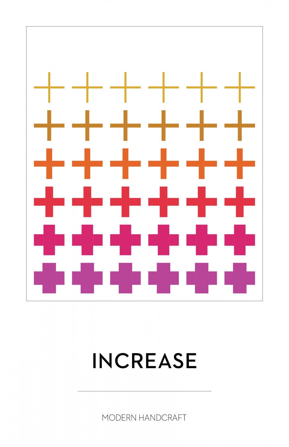 Increase Printed Quilt Pattern MHC013 by Modern Handcraft 6 sizes