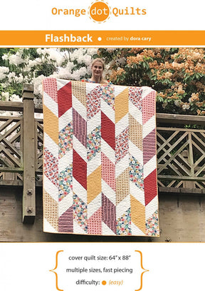 Flashback Quilt pattern by Dora Cary for Orange Dot Quilts FLSHBCK-018