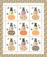 Kitty Corn Kitty Midnight Yardage 31171-17 by Urban Chiks for Moda Fabrics Sold in 1/2 Yard Increments