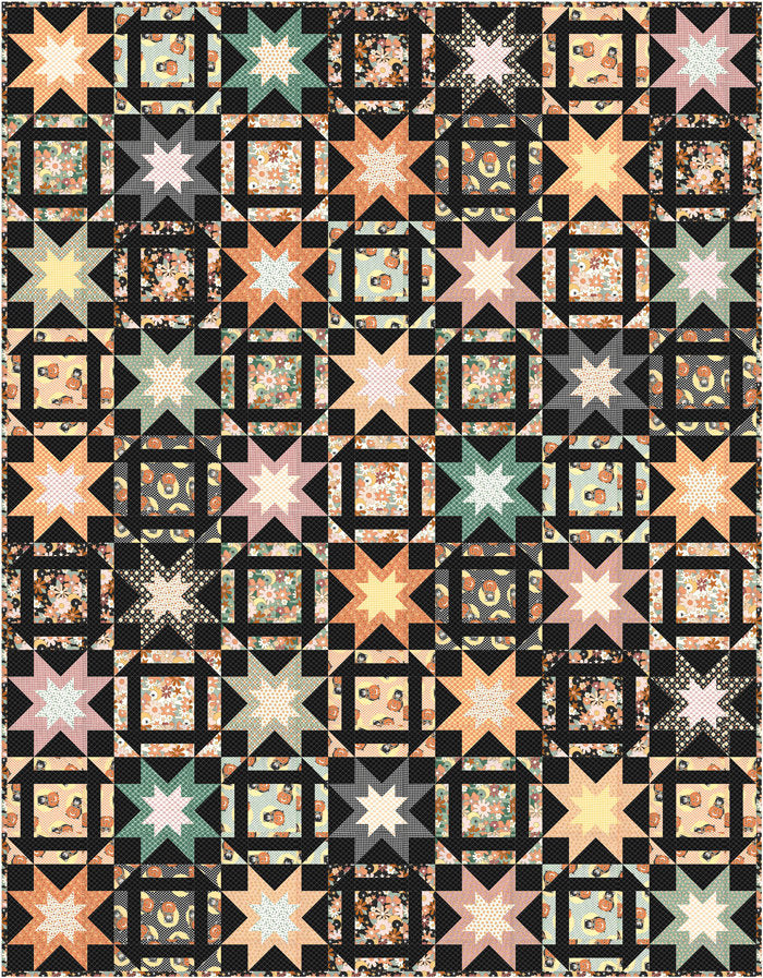 Kitty Corn Polk Dot Goblin Yardage 31176-15 by Urban Chiks for Moda Fabrics Sold in 1/2 Yard Increments